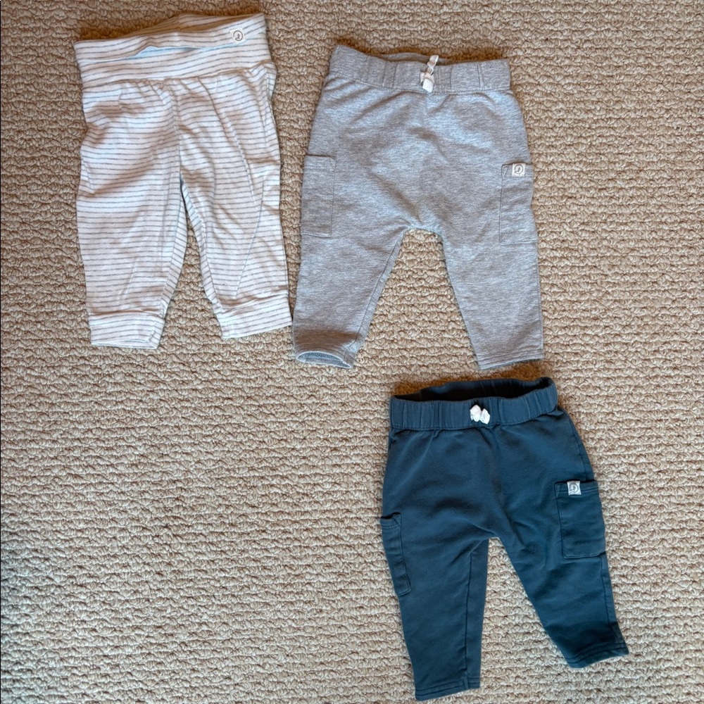 Organic Cotton Pants, Unisex Boy Girl By Little Planet Size 6 Month 6M